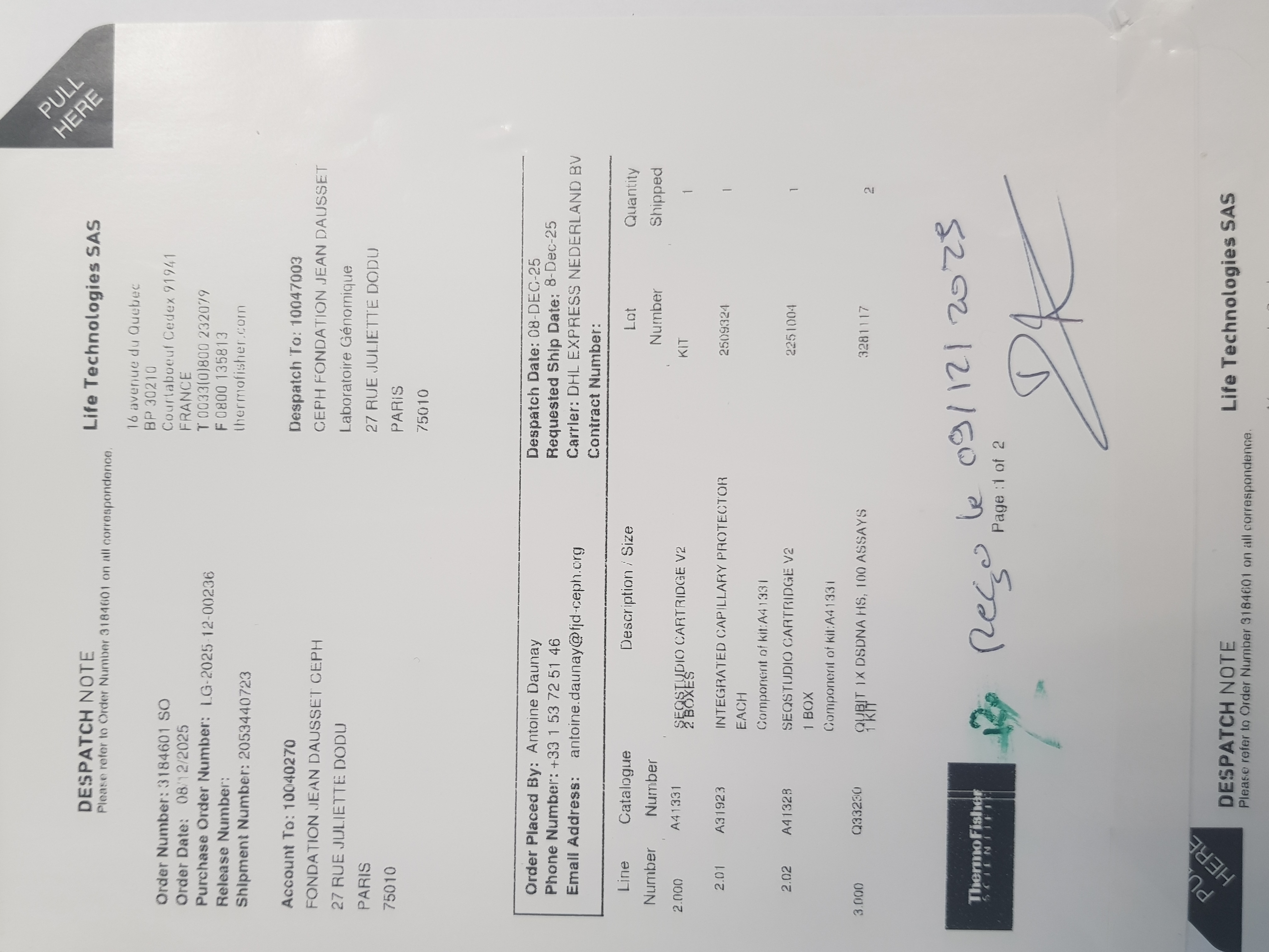 Purchase voucher / invoice