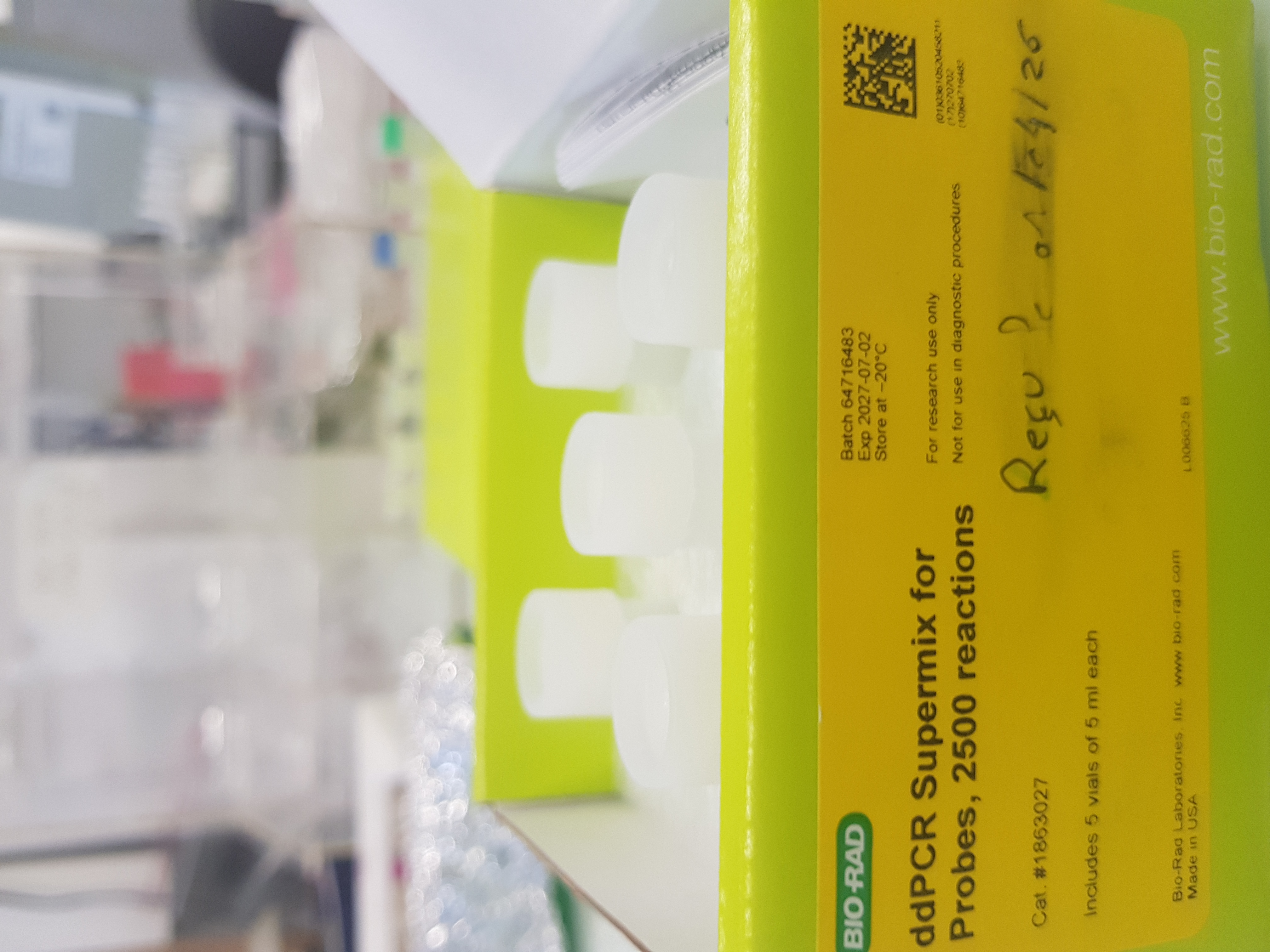 ddPCR Supermix for Probes, 5 x 5 ml ref : 1863027